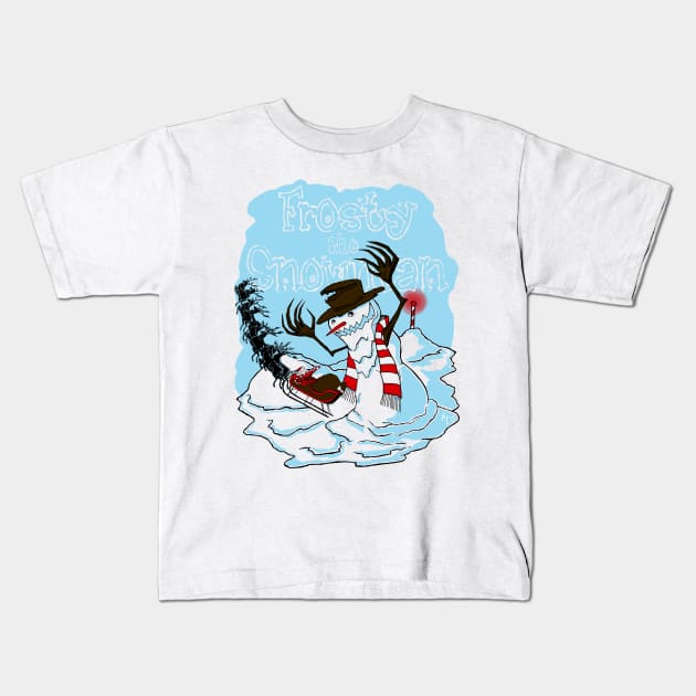 Frosty the Snowman Kids T-Shirt by Arqhfredo